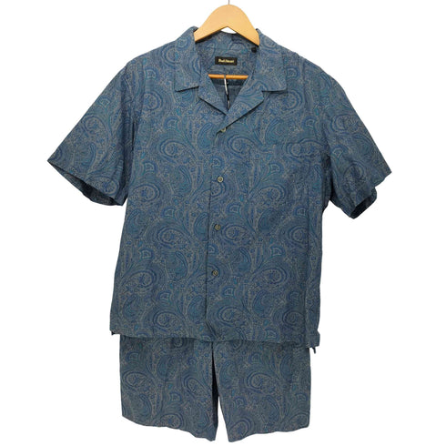 ポールスチュアート Paul Stuart ペイズリー柄 開襟 S/Sシャツ ショーツ セットアップ メンズ XL