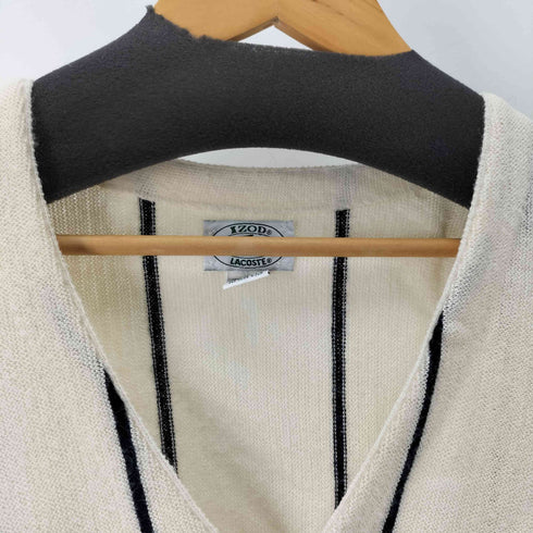 アイゾッドラコステ IZOD LACOSTE ストライプボーダーアクリルカーディガン メンズ import:L