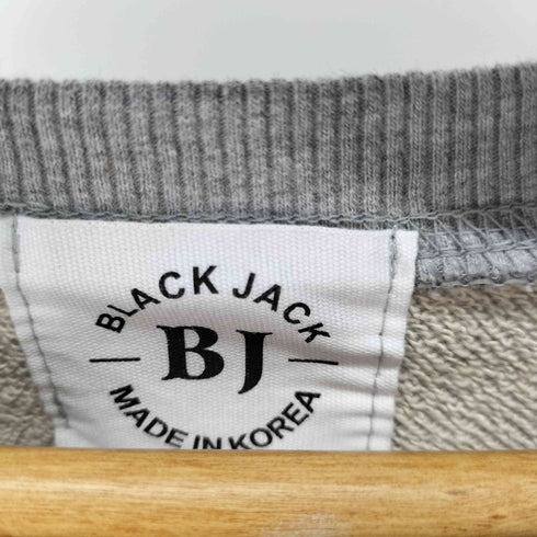 BLACK JACK カレッジ刺繍 クルーネックスウェット メンズ