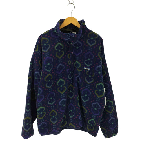 パタゴニア patagonia 1994 USA製 プリンテッド ライトウェイト シンチラ スナップT Printed Light Weight Synchilla Snap-T タペストリー柄 メンズ JPN:XL