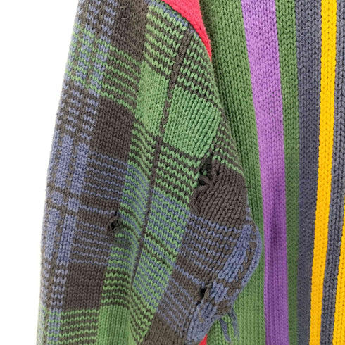 トミーヒルフィガー TOMMY HILFIGER マルチカラー クルーネックニット メンズ JPN:XL
