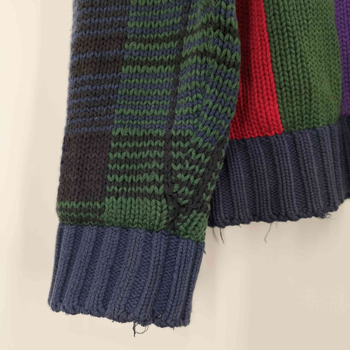 トミーヒルフィガー TOMMY HILFIGER マルチカラー クルーネックニット メンズ JPN:XL