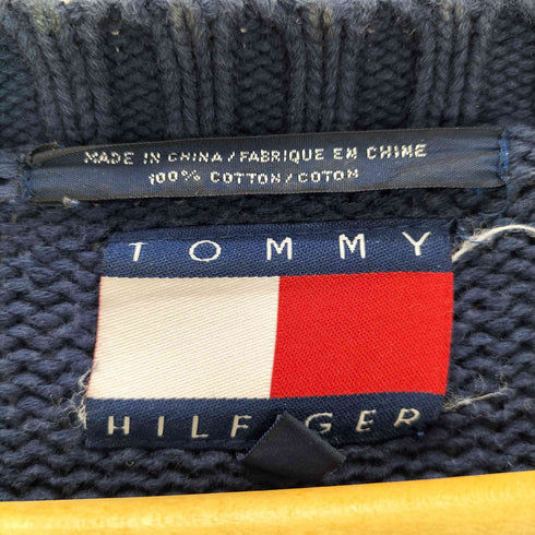 トミーヒルフィガー TOMMY HILFIGER マルチカラー クルーネックニット メンズ JPN:XL