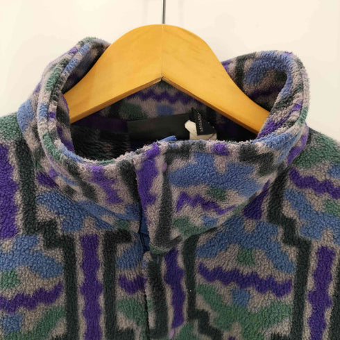 パタゴニア patagonia 1994 USA製 雪無しタグ テウェルチェ柄 フリーススナップT メンズ JPN:L