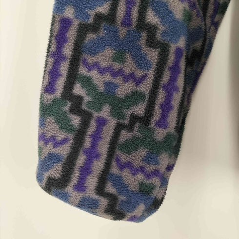 パタゴニア patagonia 1994 USA製 雪無しタグ テウェルチェ柄 フリーススナップT メンズ JPN:L