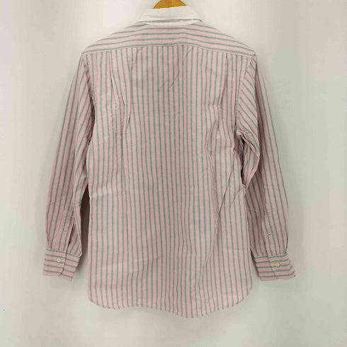 ポロバイラルフローレン Polo by RALPH LAUREN コットン 丸襟 ストライプ L/S シャツ メンズ import:M