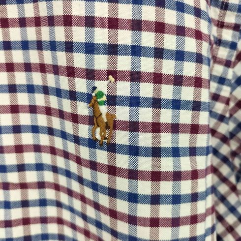 ラルフローレン RALPH LAUREN ポニー刺繍 チェック B.D L/S シャツ メンズ import:M