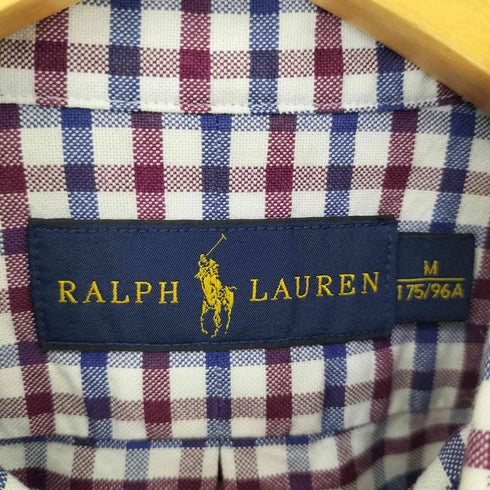 ラルフローレン RALPH LAUREN ポニー刺繍 チェック B.D L/S シャツ メンズ import:M