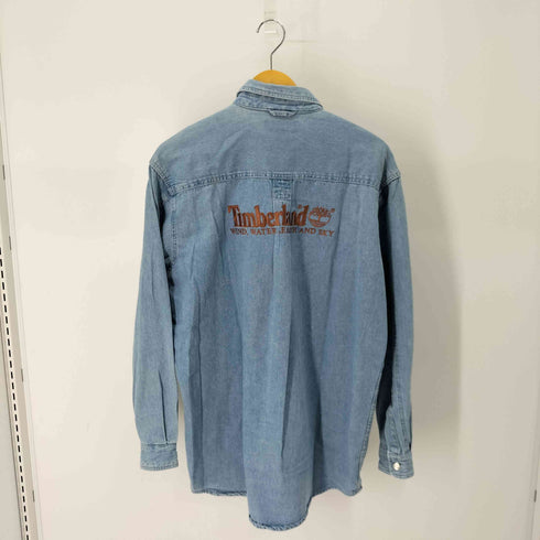 ティンバーランド Timberland 90-00S 刺繍デザイン L/S デニムシャツ メンズ import:M