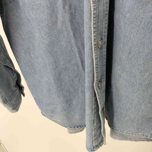 ティンバーランド Timberland 90-00S 刺繍デザイン L/S デニムシャツ メンズ import:M