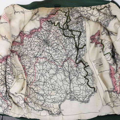 MA-1 裏地地図 ブルゾン メンズ