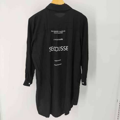 両面プリント L/S レーヨンシャツ メンズ 3L