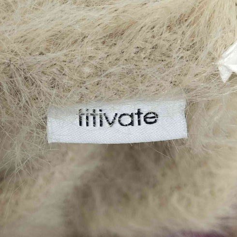 ティティベイト titivate ボーダー Vネック シャギーニット レディース JPN:M