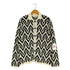 ザラ ZARA ジオメトリックプリント ジャガードニット カーディガン メンズ import:S
