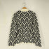 ザラ ZARA ジオメトリックプリント ジャガードニット カーディガン メンズ import:S