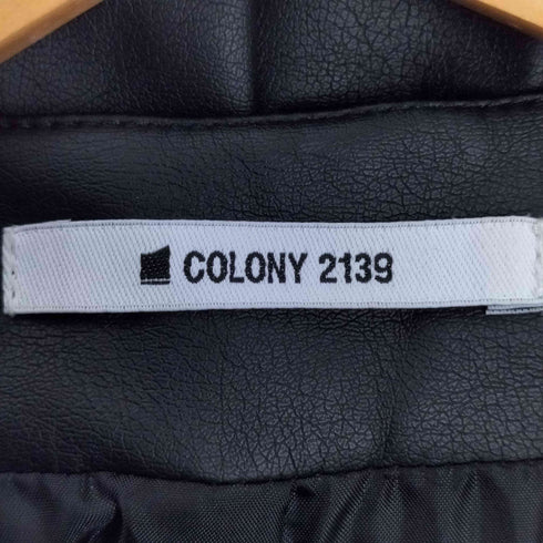 コロニートゥーワンスリーナイン COLONY 2139 フェイクレザー ジレベスト レディース FREE