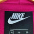 ナイキ NIKE 素材切替 ロゴ刺繍 ハーフジップ クロップドパーカー レディース import:XL