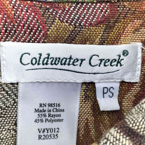 コールドウォータークリーク Coldwater Creek 花柄 ゴブラン織り ジャケット レディース PS