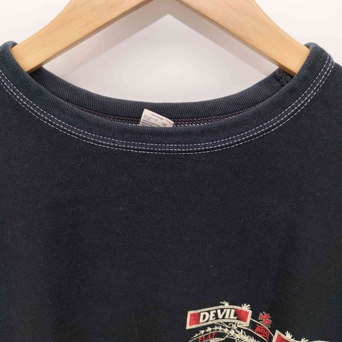ザフラットヘッド the flat head 両面プリント クルーネック Tシャツ メンズ 42