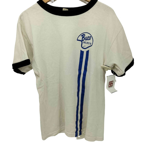 ザリアルマッコイズ THE REAL McCOYS BUCO ヘルメットロゴ 半袖Tシャツ メンズ L