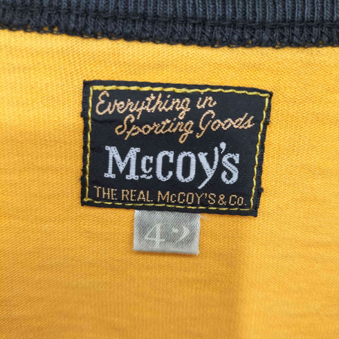 ザリアルマッコイズ THE REAL McCOYS BUCO 両面プリント リンガーTシャツ メンズ 42