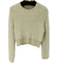 ザラ ZARA クリップドシャギーニットプルオーバー レディース import:L