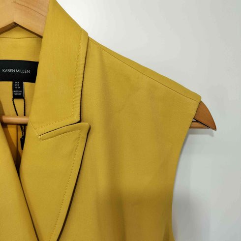 KAREN MILLEN Belted Sleeveless Tux Mini Dress レディース 6