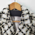 ザラ ZARA ツイードロングブレザー ダブルブレストテーラードジャケット レディース import:L