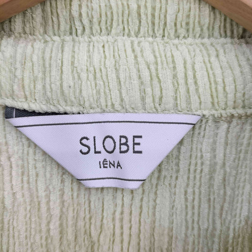 スローブイエナ SLOBE IENA クリンクルフィットポロ襟シャツ レディース