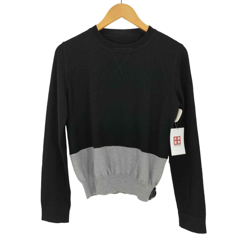 エムエムシックスメゾンマルジェラ MM6 Maison Margiela バイカラー ウールニット プルオーバー レディース import:M