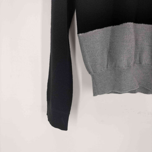 エムエムシックスメゾンマルジェラ MM6 Maison Margiela バイカラー ウールニット プルオーバー レディース import:M