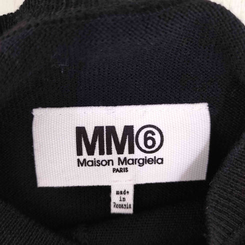 エムエムシックスメゾンマルジェラ MM6 Maison Margiela バイカラー ウールニット プルオーバー レディース import:M