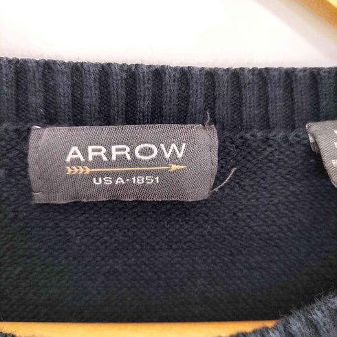 アロー ARROW コットン100 プルオーバーニット セーター メンズ import:L