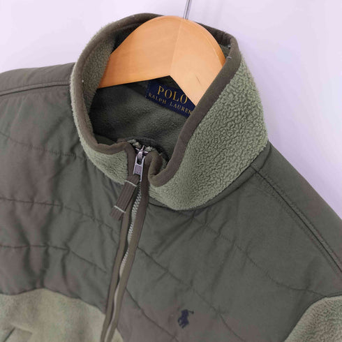 ポロラルフローレン POLO RALPH LAUREN パネルナイロン フリースジャケット メンズ import:XS