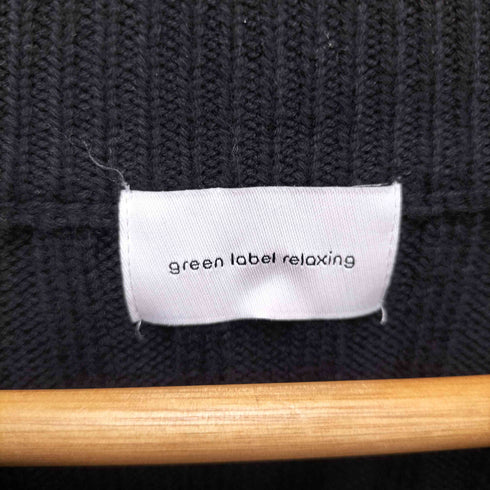 グリーンレーベルリラクシング GREEN LABEL RELAXING ワイド リブ スリット プルオーバー ニット ―ウォッシャブル― レディース