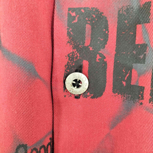 Bernings Sho メタルボタン 総柄シャツ メンズ JPN:L