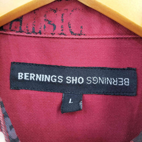 Bernings Sho メタルボタン 総柄シャツ メンズ JPN:L