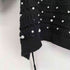 ザラ ZARA CROPPED KNIT SWEATER WITH PEARL BEADS レディース import:M