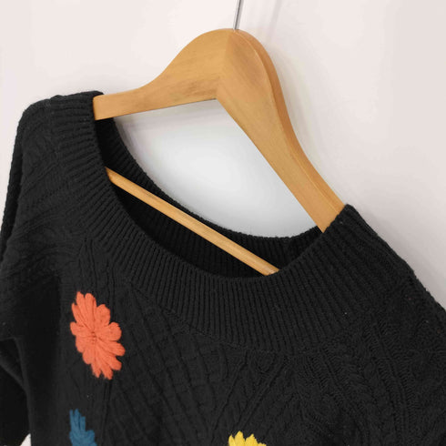 グレースコンチネンタル GRACE CONTINENTAL 刺繍ケーブルニットワンピース レディース JPN:36