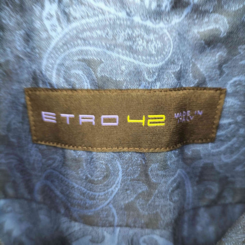 エトロ ETRO コットンペイズリーL/Sシャツ メンズ 42