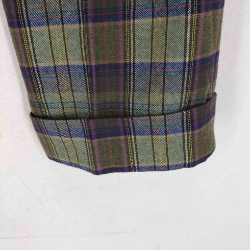 Buag-wette MADE IN ITALY ウール混チェックパンツ import レディース EUR:38