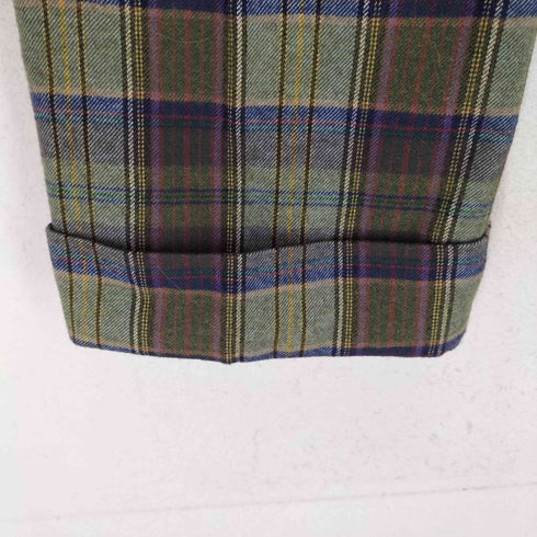 Buag-wette MADE IN ITALY ウール混チェックパンツ import レディース EUR:38