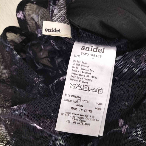 スナイデル snidel チュールレースワンピース レディース ワンピース レディース FREE
