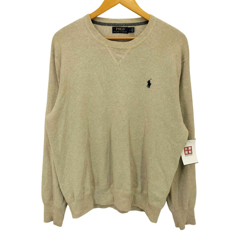 ポロラルフローレン POLO RALPH LAUREN ワンポイント刺繍クルーネックトレーナー メンズ L
