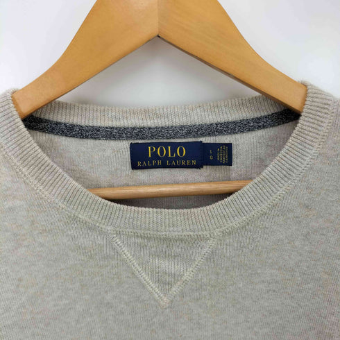 ポロラルフローレン POLO RALPH LAUREN ワンポイント刺繍クルーネックトレーナー メンズ L