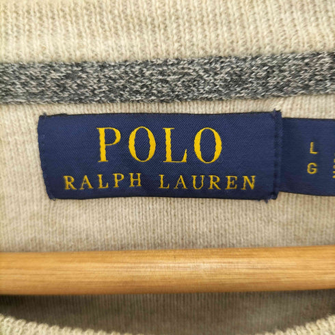 ポロラルフローレン POLO RALPH LAUREN ワンポイント刺繍クルーネックトレーナー メンズ L