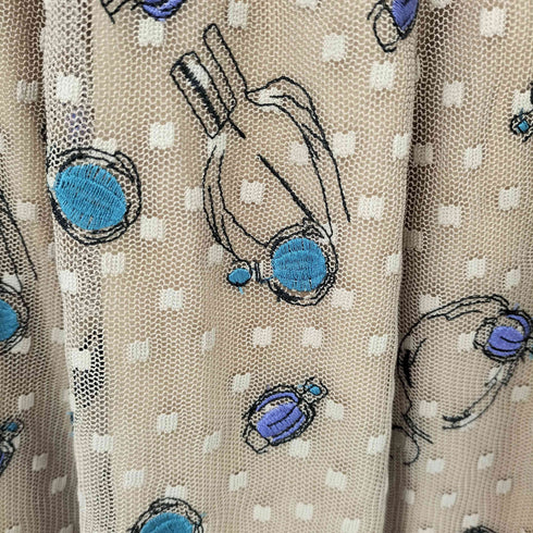 ダイアグラム Diagram コスメ刺繍チュールスカート レディース JPN:36
