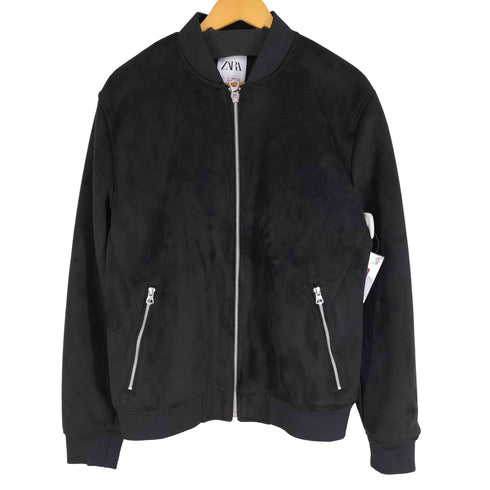 ザラ ZARA スエードジップジャケット メンズ JPN:L