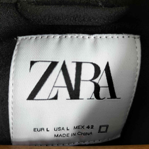 ザラ ZARA スエードジップジャケット メンズ JPN:L