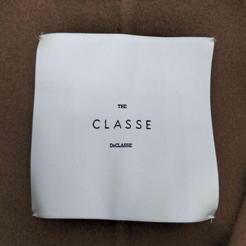 THE CLASSE カシミヤ混 ウール ノーカラー コート レディース 11